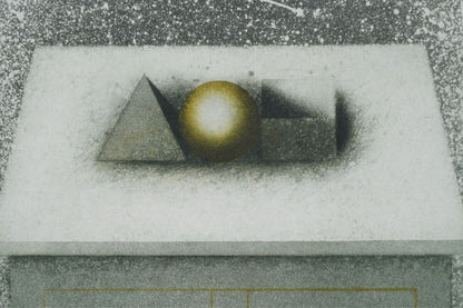 Friedrich Meckseper Sengais Universum Etching 1989 Framed Signed ED 44/ 150