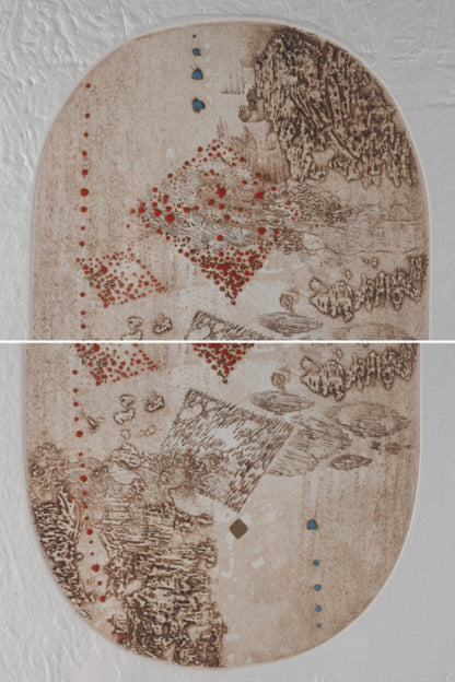 Hoi Lebadang  Embossed Etching Ea Signed Large Mixed Media With Case 6767Cm