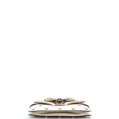 Gucci Broadway Pearly Bee Shoulder Bag Embellished Leather Mini