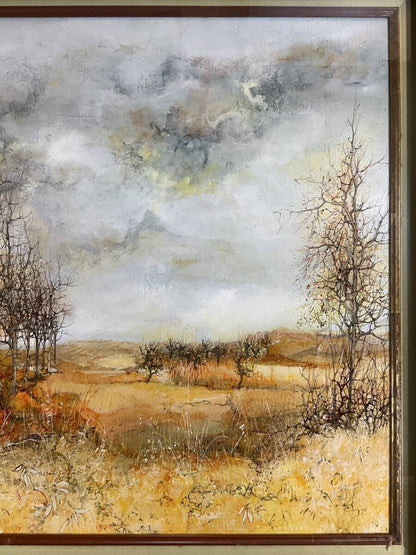 Jean Godin "Solitude Dautomne" Original Oil Painting On Canvas Signed 20F