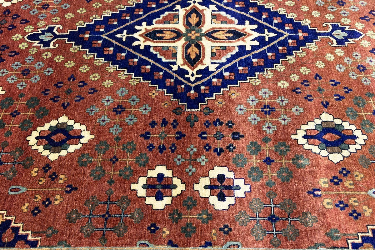 Extra Large Handmade Tribal Geometric Oriental Rug 10X14 ft Bedroom Decor