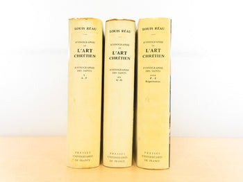 Louis Reau Iconographie De L'Art Chretien Des Saints 1St Ed 3 Vol Set 1958 Hc