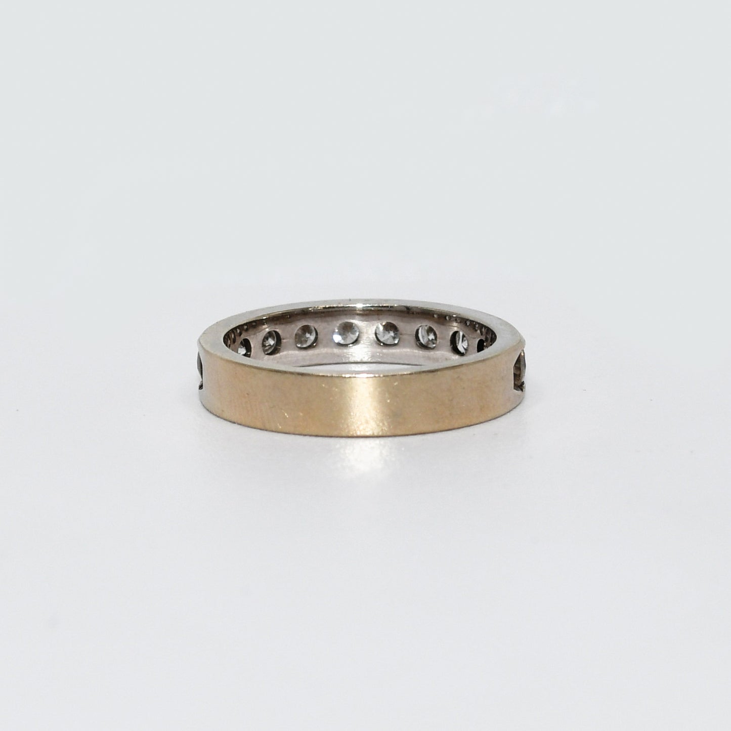 14K White Gold Diamond Band, 1.00Tdw, 3.6Gr