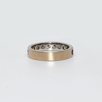 14K White Gold Diamond Band, 1.00Tdw, 3.6Gr