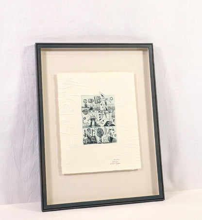 Simone & Henri Jean Etching With Embossing Limited 200 Hand-Signed Contemporary