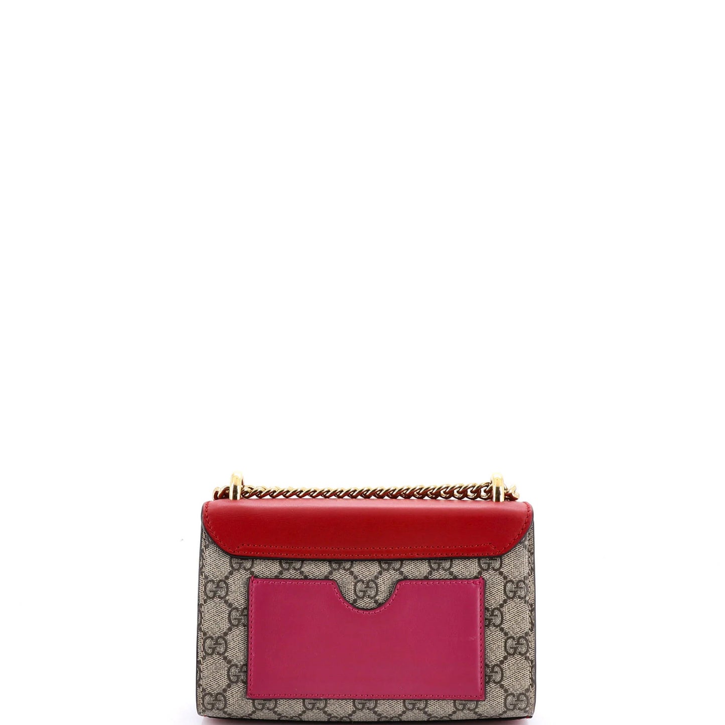 Gucci Padlock Shoulder Bag Gg Coated Canvas And Leather Small