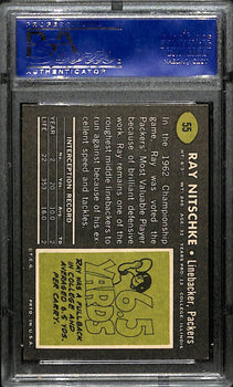 Ray Nitschke Hof Signed 1969 Topps Card #55 Green