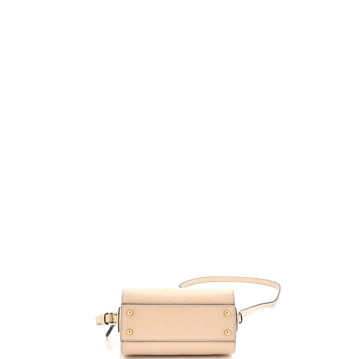 Gucci Convertible Top Handle Bag Jumbo Gg Embossed Leather Mini