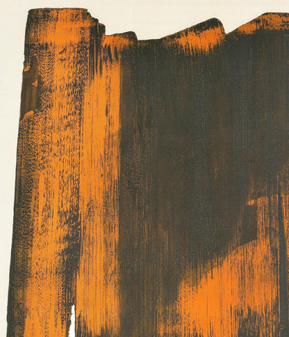 Pierre Soulages Eau Forte Ink " Offset Lithograph Modernism