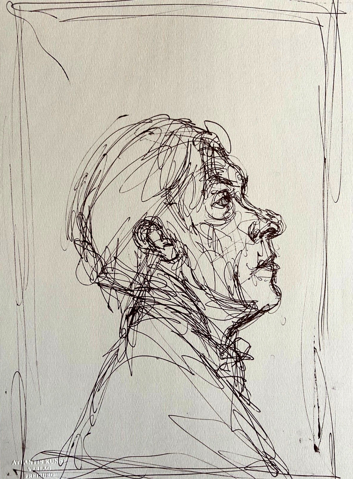 Alberto Giacometti Lithograph Coa Signed Stamped Numbered 180 Ex