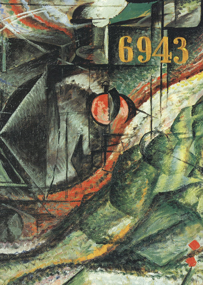 Umberto Boccioni The Farewells " Offset Lithograph Contemporary Green, O