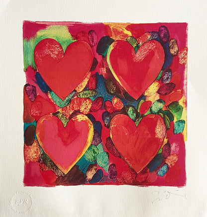 Jim Dine Lithograph Coa Signed Op Hand Numbered In Pencil Crayon