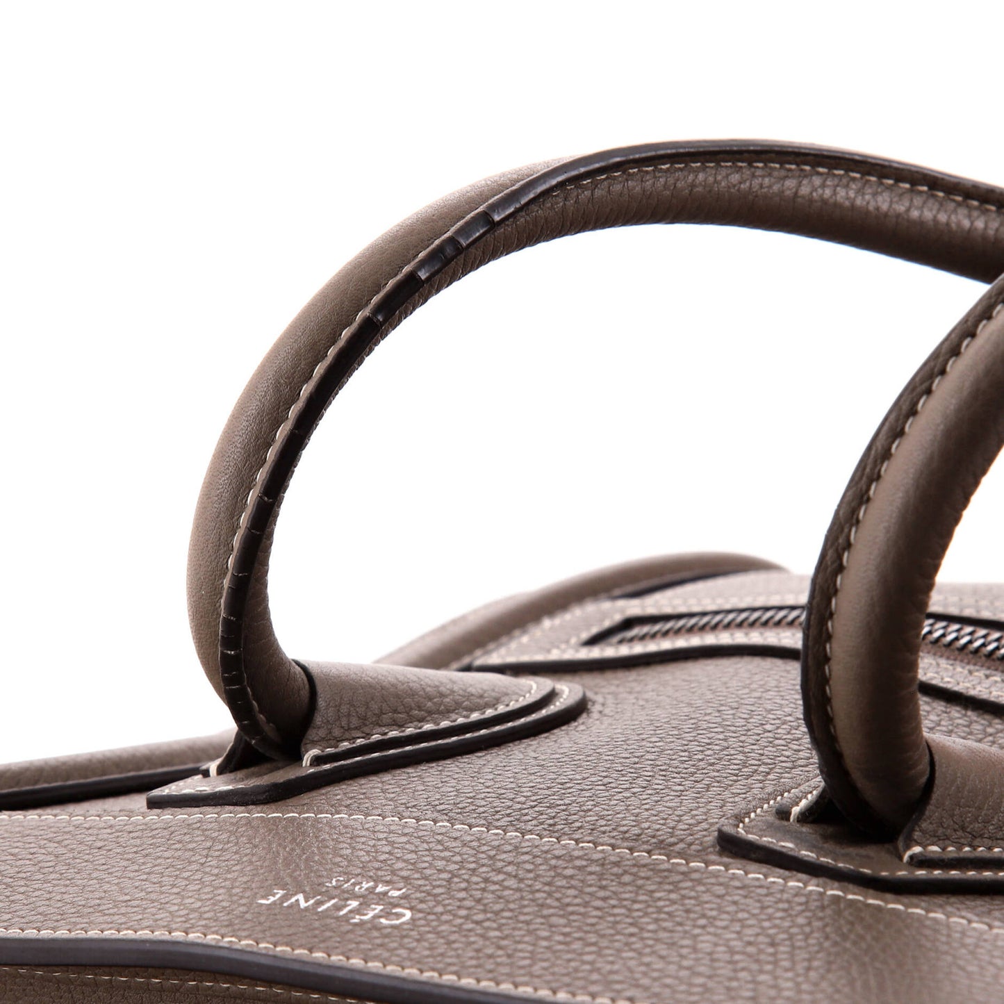 Celine Bicolor Luggage Bag Leather Micro