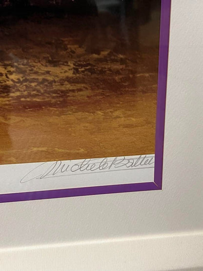 autographed and framed - Michel Battu "Escape" 61/ 100 Silkscreen Edition