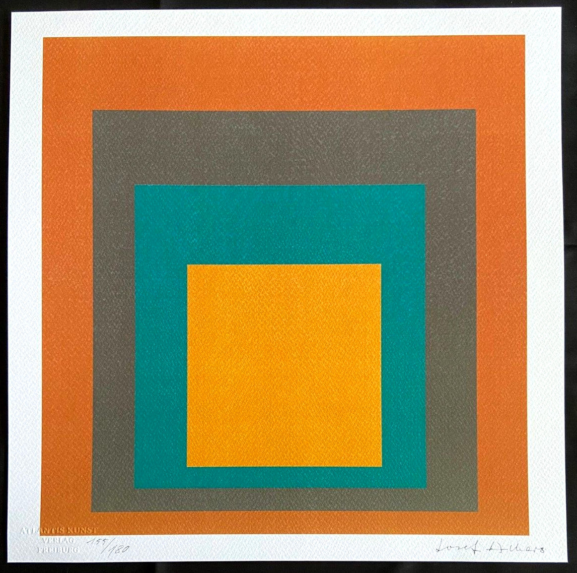 Josef Albers Lithograph Certified Coa (Paul Klee-Piet-Mondrian)