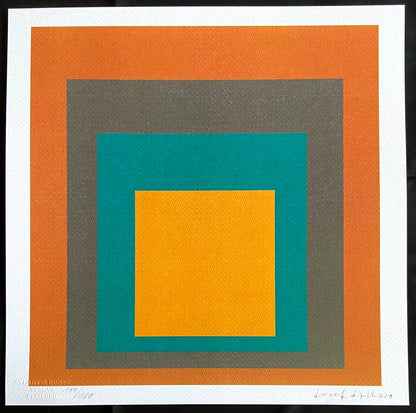 Josef Albers Lithograph Certified Coa (Paul Klee-Piet-Mondrian)