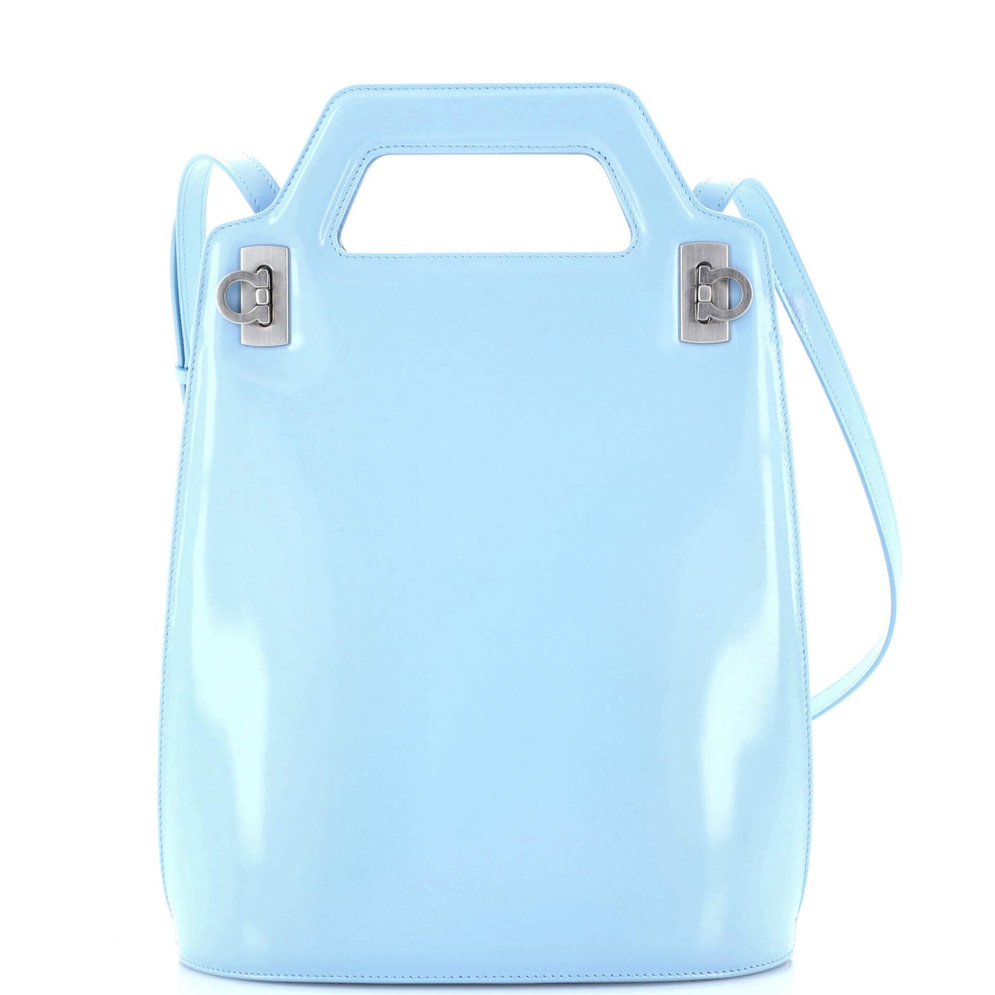 Salvatore Ferragamo Wanda Top Handle Shoulder Bag Leather Tall