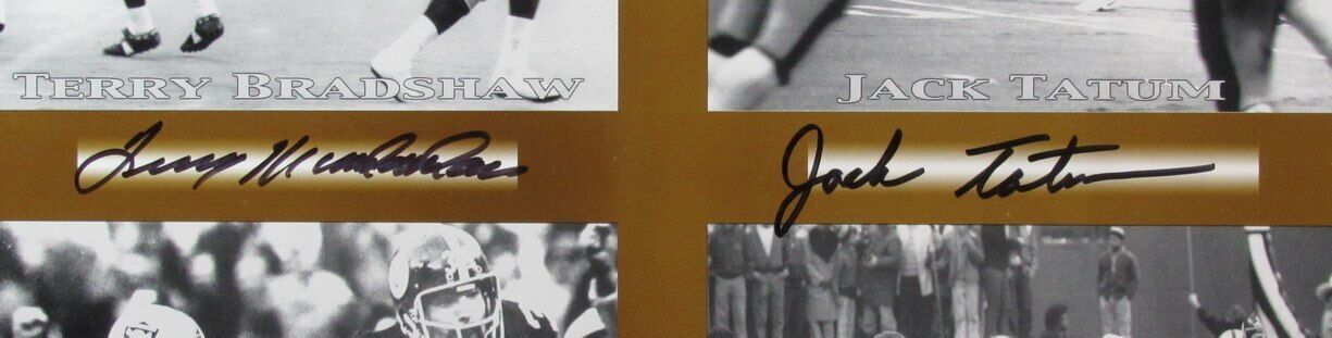 "The Immaculate Reception" 4 X Signed Franco