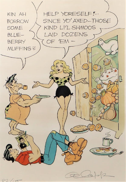 Al Capp "Lil Abner" Ed100 Comic Art Print Signed In  Pencil Framed