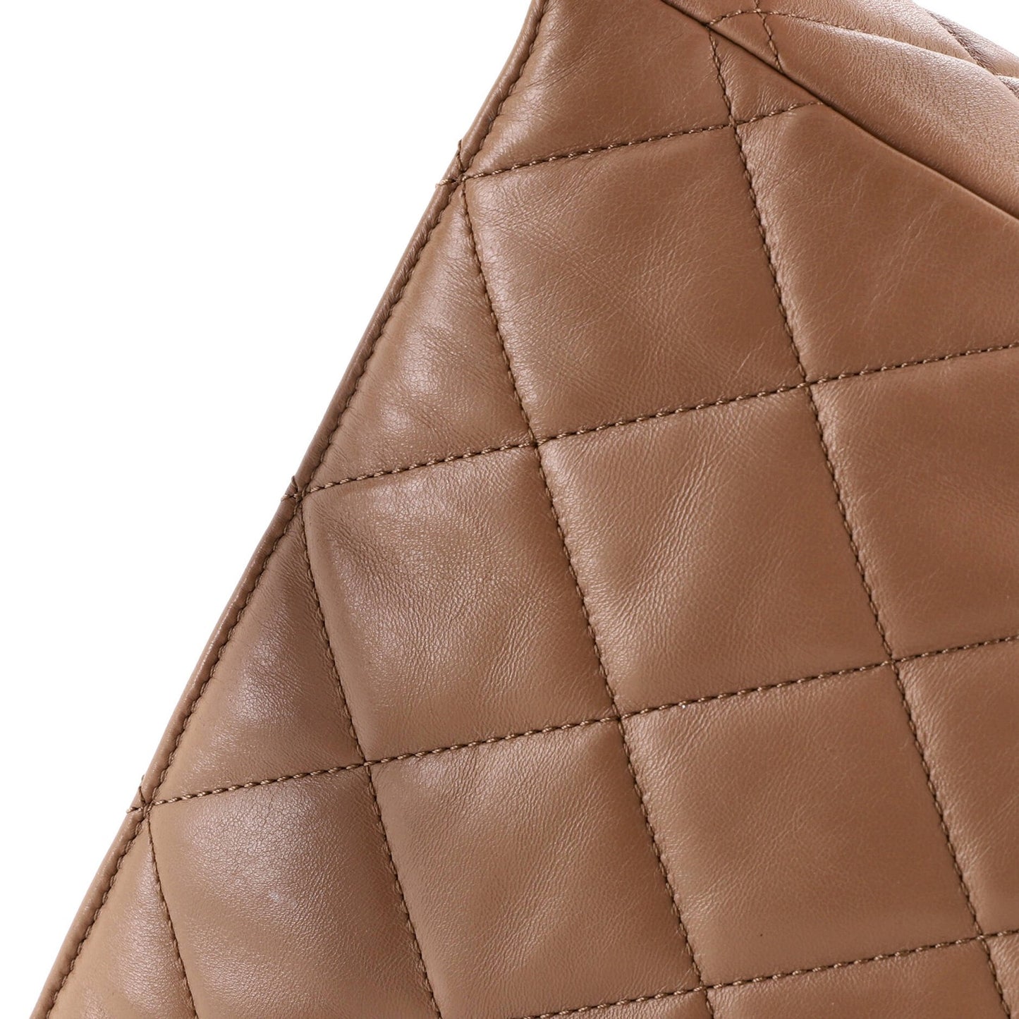 Chanel Cc Turnlock Belted Chain Handle Hobo Quilted Lambskin Medium