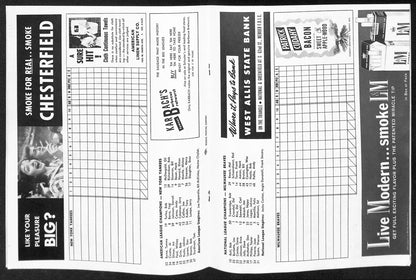 1957 World Series Program Milwaukee Braves Vs. New York Yankees 197192