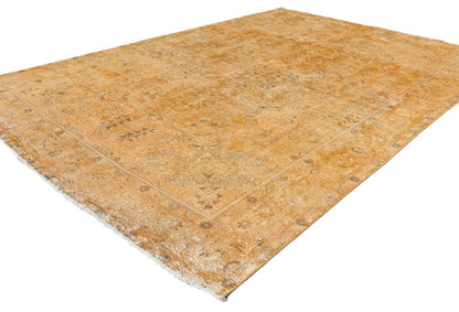 Antique Distressed Floral Vintage Oriental Rug Classic Farmhouse Carpet 6'4X9 ft