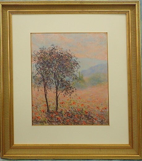 Rodolphe Planquette Original Signed Pastel On Paper Painting Framed Landscape