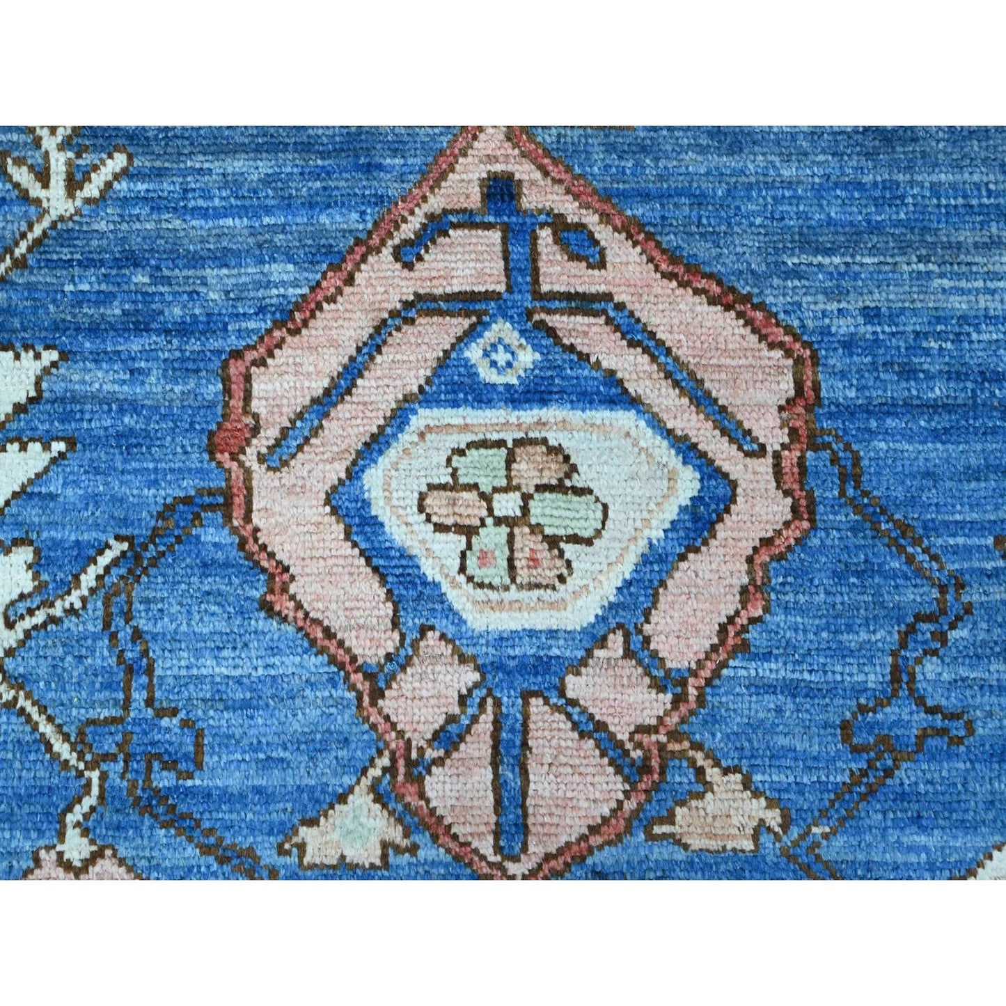 8'10"X11'9" Chrome Gray Turkish Village Motifs Hand Knotted Oriental Rug