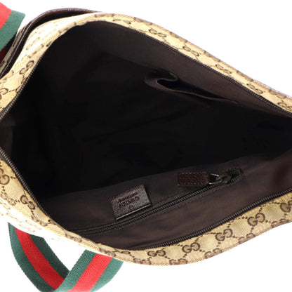 Gucci Front Pocket Web Messenger Gg Canvas Medium