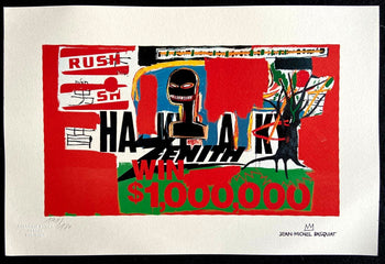 Jean-Michel Basquiat Lithograph Coa Signed Numbered. Joan Mir