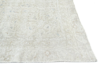 8X11 Handmade Vintage Oriental Rug Antique Distressed Floral Design Carpet