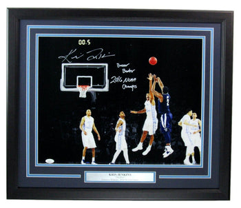 Kris Jenkins Autographed 2016 The Shot 16X20 Photo Villanova Framed Jsa 177444