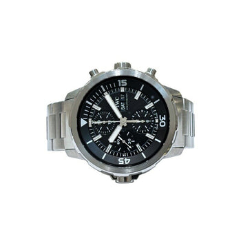Iwc Aquatimer Chronograph Iw376804 Black Men'S Used Watch #51026