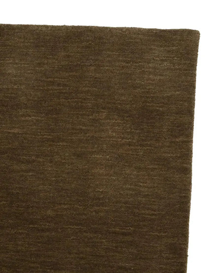 Brown wool area rug modern gabbeh 3x5 brown tribal design entryway carpet