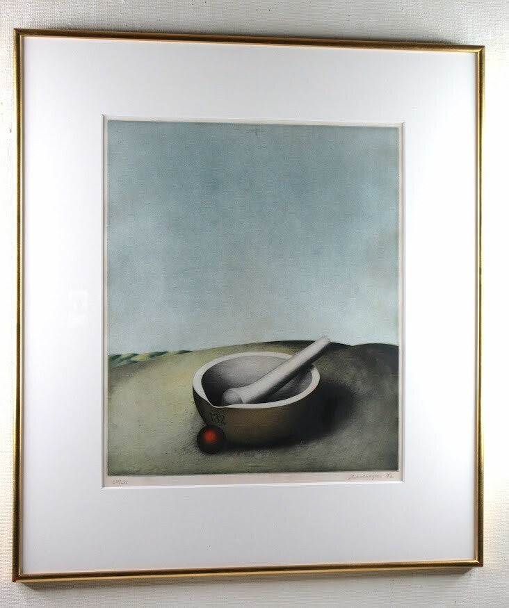 Friedrich Meckseper Original Etching Pencil Signed 1972 Numbered Framed