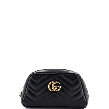 Gucci Gg Marmont Wristlet Matelasse Leather