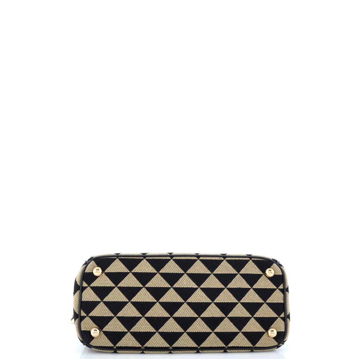 Prada Symbole Galleria Double Zip Tote Jacquard Small