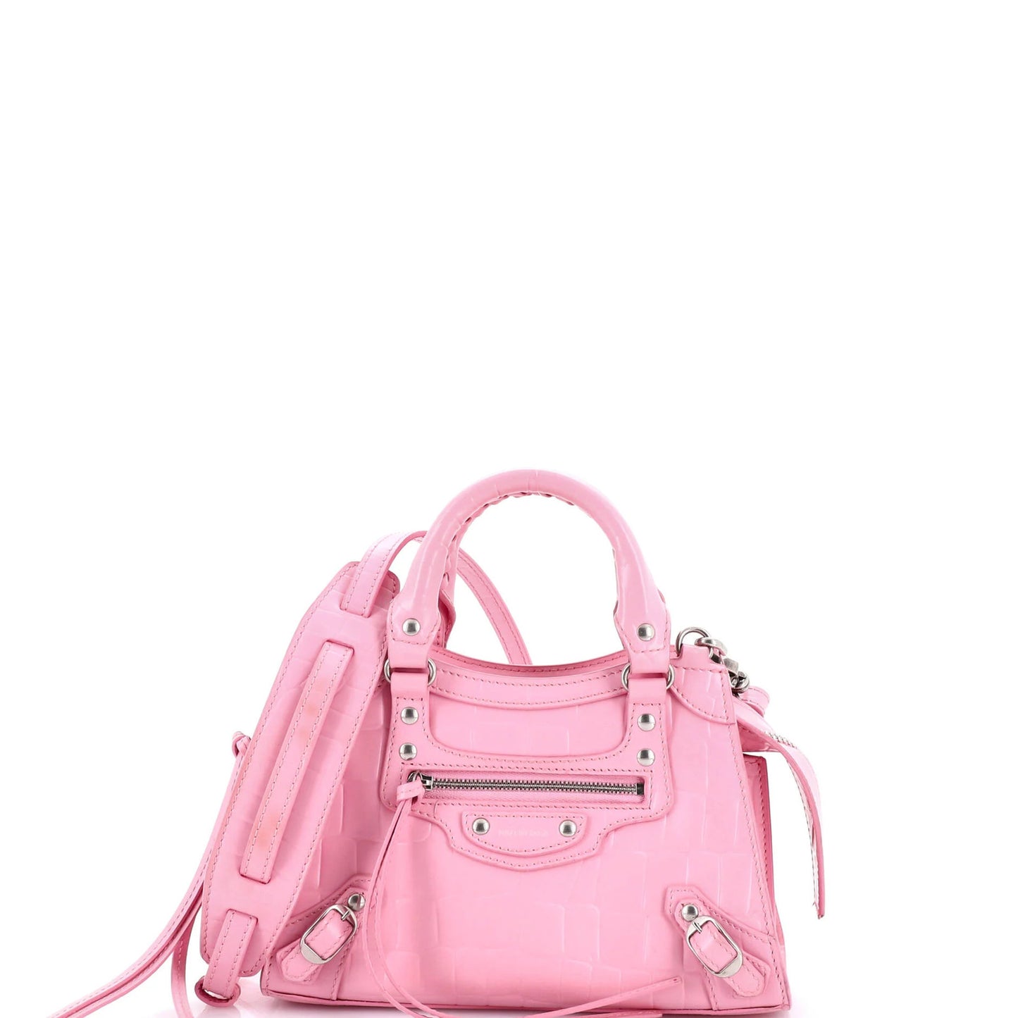 Balenciaga Neo Classic City Bag Crocodile Embossed Leather Mini