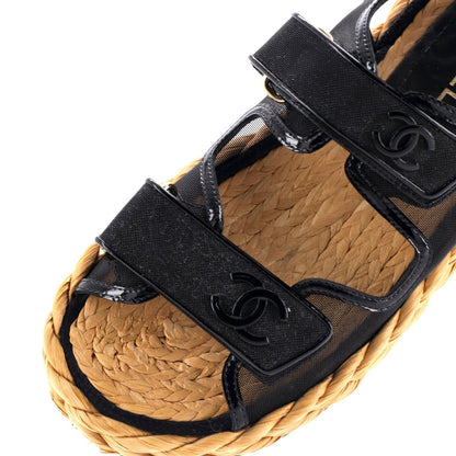 Chanel Women'S Espadrille Dad Sandals Mesh