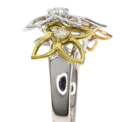 Tasaki   Ring Diamond Flower Motif K18 Yellow