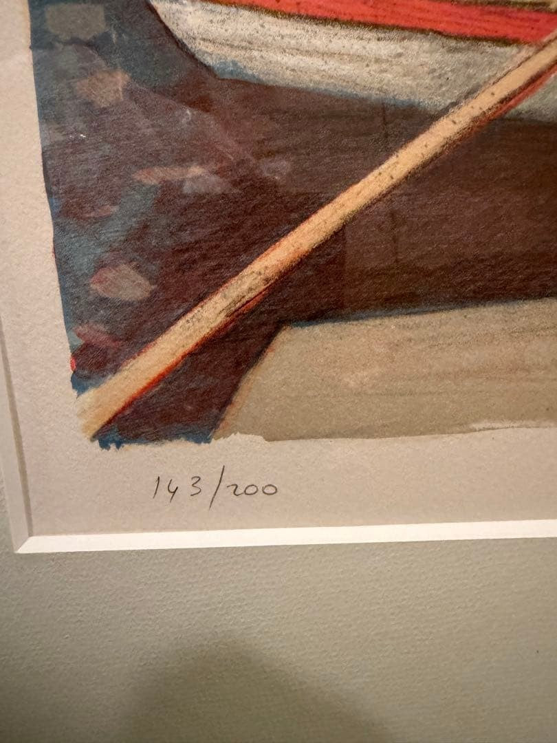 Jean Pierre Cassigneul Boat Lithograph Signed ED 143/ 200 Framed Collectible Art