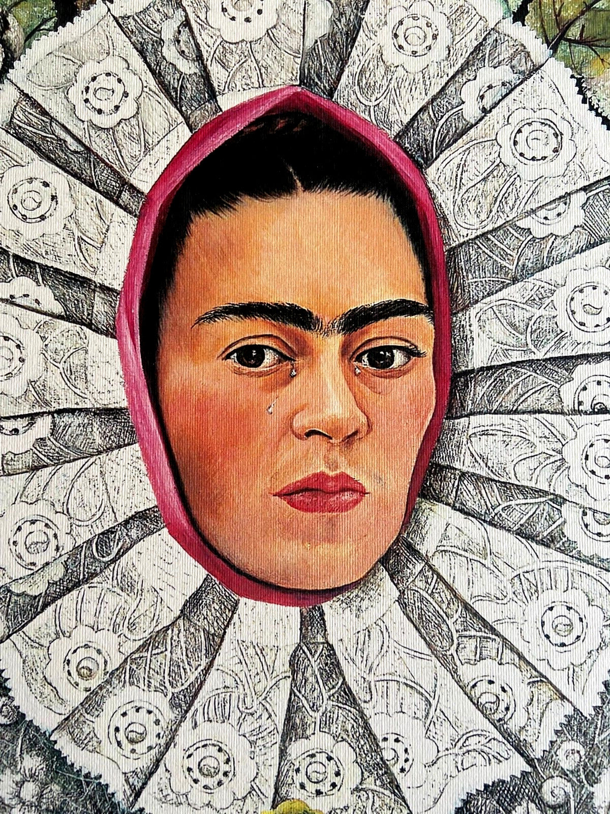 Frida Kahlo 'Self-Portrait' Lithograph Numbered Signed Coa