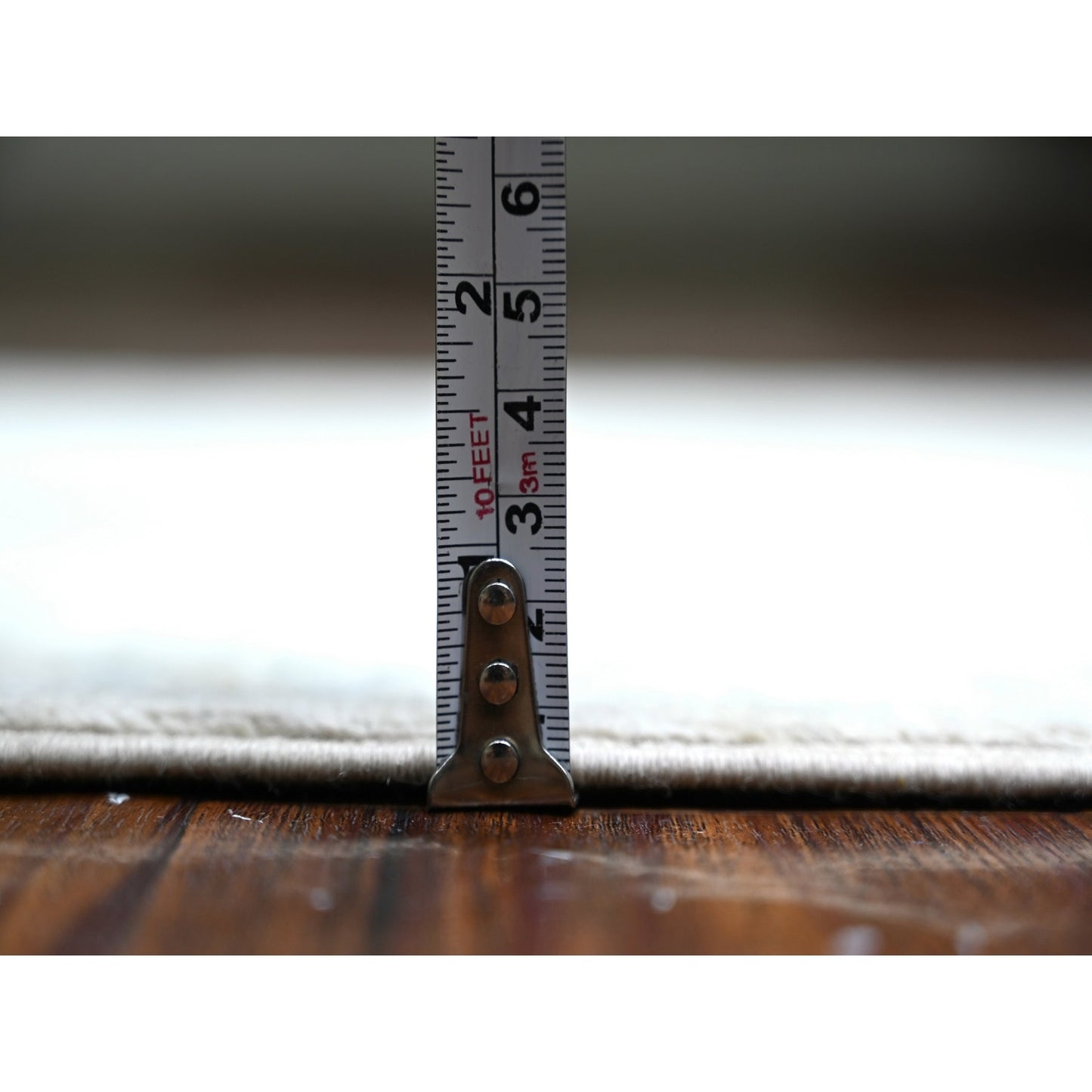 2'5"X9'6" Delicate White Washed Out Peshawar Wool Hand Knotted Runner Rug