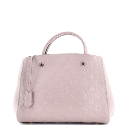 Louis Vuitton Montaigne Handbag Monogram Empreinte Leather Mm