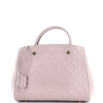 Louis Vuitton Montaigne Handbag Monogram Empreinte Leather Mm