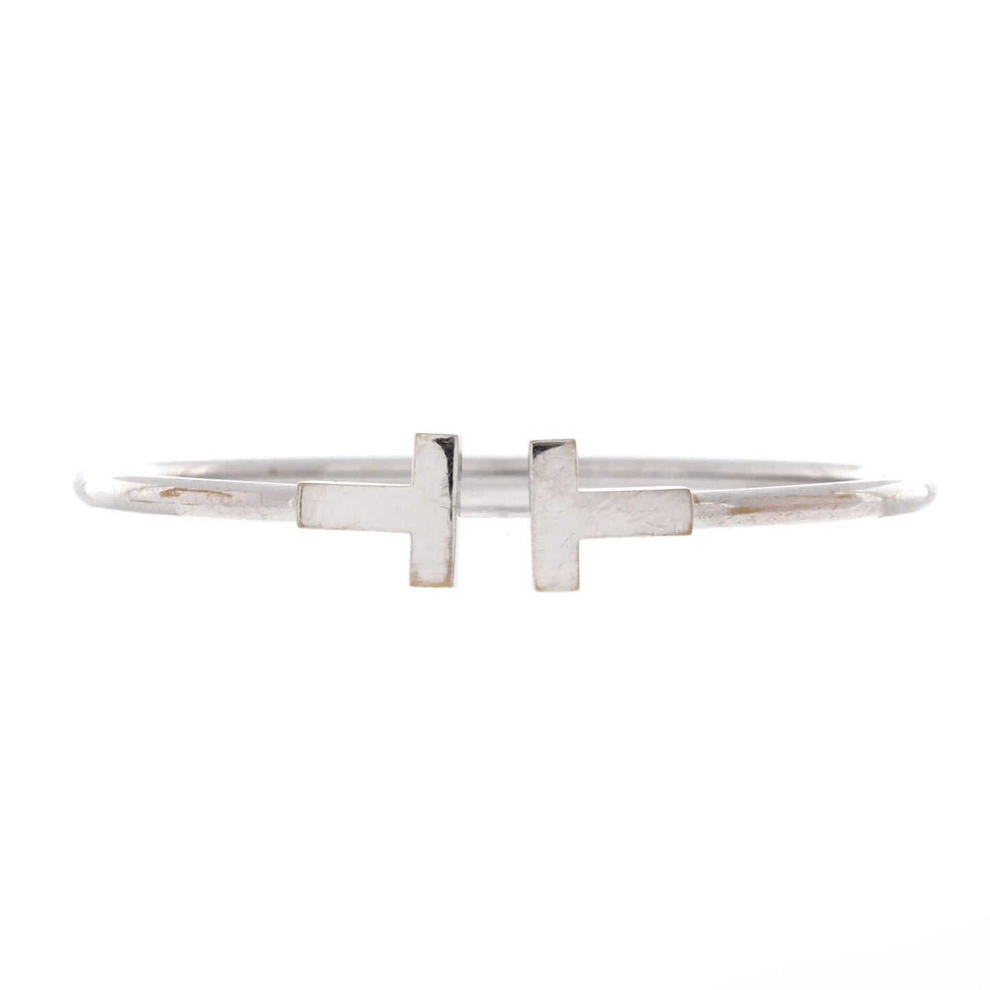 Tiffany & Co. T Wire Bracelet 18K White Gold