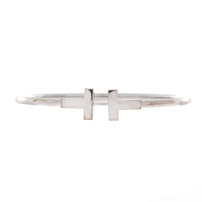 Tiffany & Co. T Wire Bracelet 18K White Gold