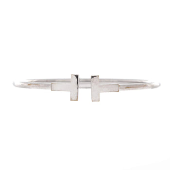 Tiffany & Co. T Wire Bracelet 18K White Gold