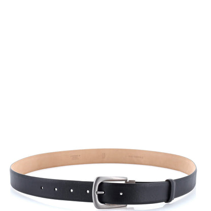 Chanel Buckle Belt Cc Embossed Leather Thin