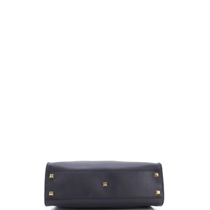 Fendi Peekaboo Bag Leather With Studded Detail Regular